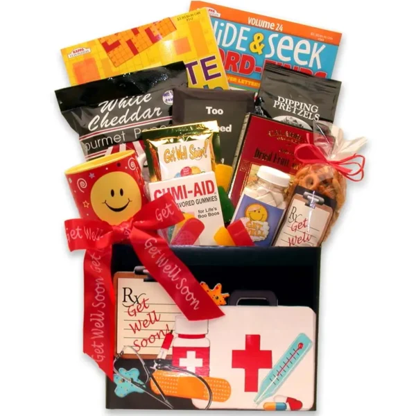 Doctor's Orders Deluxe Get Well Gift Box - get well soon basket - get well soon gifts for women-get well soon gifts for men